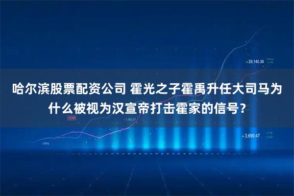 哈尔滨股票配资公司 霍光之子霍禹升任大司马为什么被视为汉宣帝打击霍家的信号？